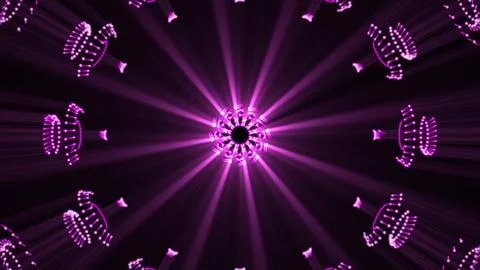 3d rendered abstract plexus shapes. Stock Illustration