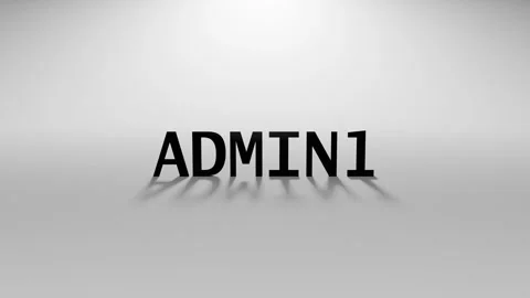 3D Rendered admin123 Text Animation with Typing Effect and Blinking Cursor Stock Footage 315101621