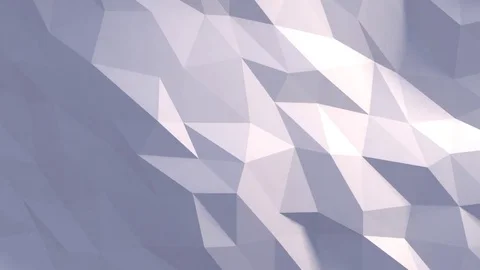3D Rendered Animated Low Resolution Polygon Light Blue Background Stock Footage 77398848