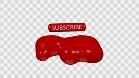 3d rendered animated subscribe button Stock Footage 201378997