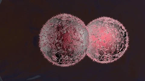 3D rendered Animation of a Cancer Cell replication Stock Footage 70648946