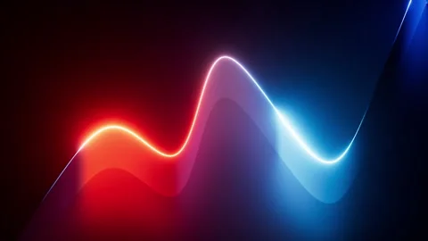 3D rendered animation of a curvy ribbon glowing with vibrant neon lights Stock Footage 317514746