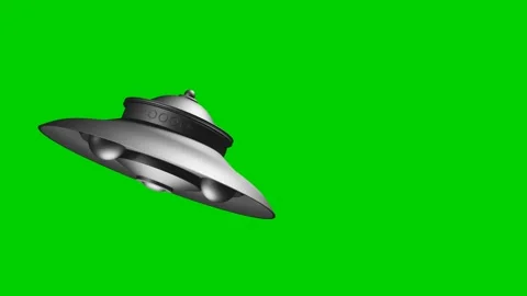 3D Rendered Animation Of Flying Saucers On Green Screen Stock Footage 171128047