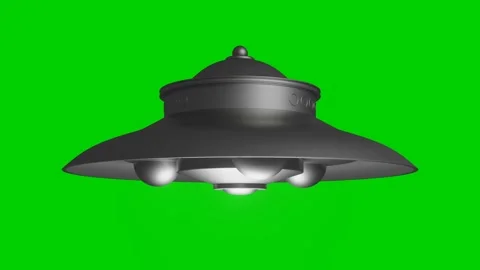 3D Rendered Animation Of Flying Saucers On Green Screen Stock Footage 171128057