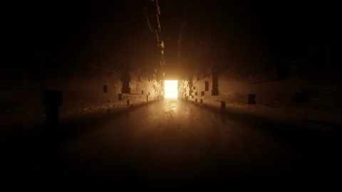 3D rendered animation of opening gate Video stock 141430874