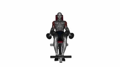 3d rendered animation of shoulders exerc... | Stock Video | Pond5