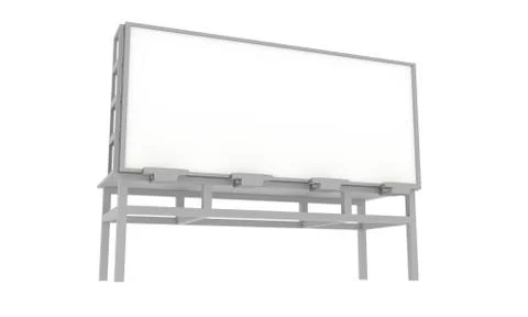 3d rendered billboard Stock Illustration