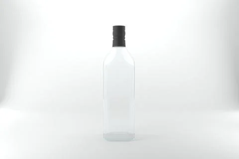3D Rendered Bottles Mockup Template Stock Illustration