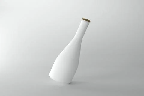 3D Rendered Bottles Mockup Template Stock Illustration