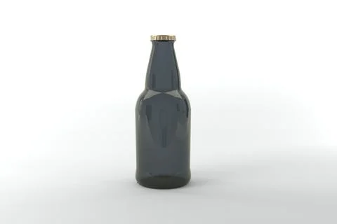 3D Rendered Bottles Mockup Template Stock Illustration
