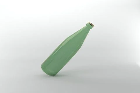 3D Rendered Bottles Mockup Template Illustrazione stock