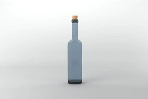 3D Rendered Bottles Mockup Template Stock Illustration
