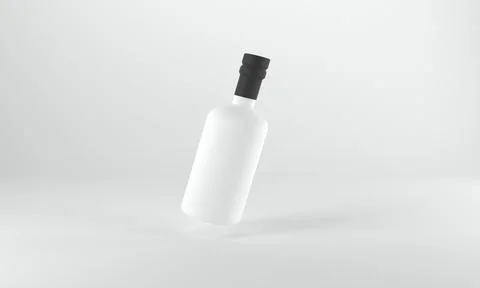3D Rendered Bottles Mockup Template Illustrazione stock