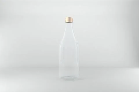 3D Rendered Bottles Mockup Template Stock Illustration
