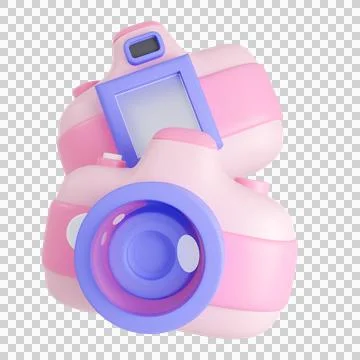 3D rendered camera icon for graphic Stock Illustration