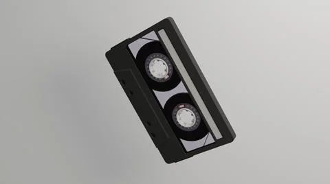 3D rendered cassette tape Stock Illustration