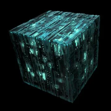 3d rendered complex structured surface.  Displacement semi transparent surfac 库存插图