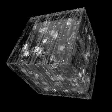 3d rendered complex structured surface.  Displacement semi transparent surfac Stock Illustration