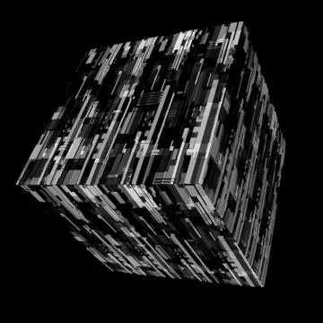3d rendered complex structured surface.  Displacement semi transparent surfac 库存插图