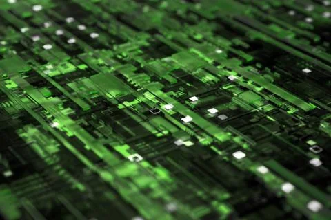 3d rendered complex structured surface.  Displacement semi transparent surfac Illustrazione stock