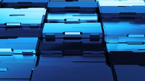 3d rendered complex technology background. Stock Illustration