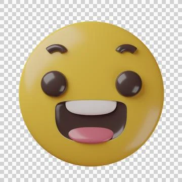 3D rendered cute cartoon face Stock Illustration