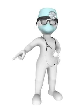 3d rendered doctor. Order Stock Illustration