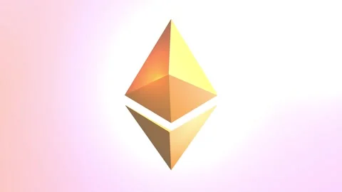 3D Rendered Ethereum Cryptocurrency Scene For Presentation and Reports Stock Footage 275790306