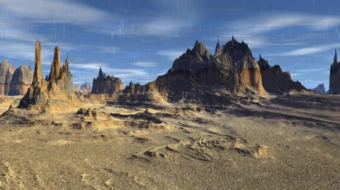 3d rendered fantasy alien planet Stock Footage 43054285