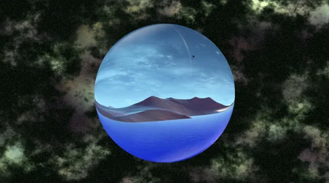 3d rendered fantasy alien planet Stock Footage 43054338