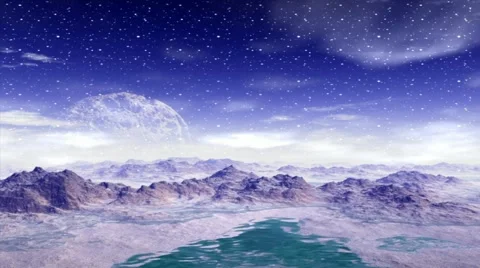 3d rendered fantasy alien planet Stock-Footage 43054424