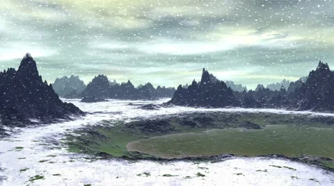 3D rendered fantasy alien planet Stock Footage 45484522