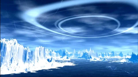 3D rendered fantasy alien planet. Rocks and lake Stock Footage 46985052