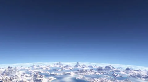 3D rendered fantasy alien planet. Rocks and sky Stock Footage 47897119