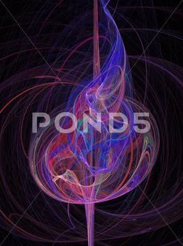 3D rendered fractal Stock Illustration