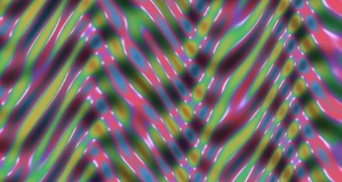 3D rendered glossy rainbow wave surface with specular highlights Stock Illustration