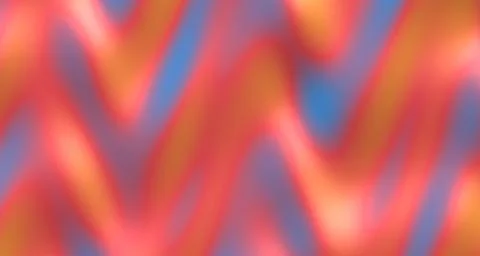 3D rendered glossy wave with rainbow tones and specular highlights Stock Illustration
