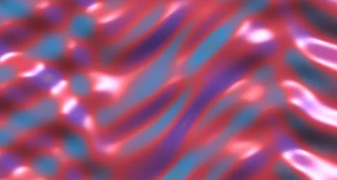 3D rendered glossy wave with rainbow tones and specular highlights Stock Illustration