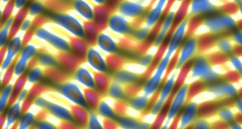 3D rendered glossy wave surface with rainbow tones and specular Illustrazione stock