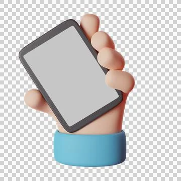 3D rendered hand. Stock Illustration