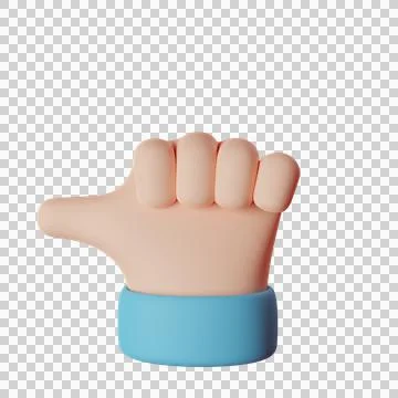 3D rendered hand Stock Illustration