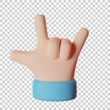 3D rendered hand. Stock Illustration