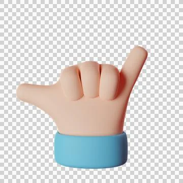 3D rendered hand Stock Illustration