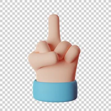 3D rendered hand Stock Illustration