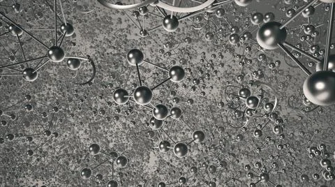 3d rendered illustration of Atom Structure Stock Illustration