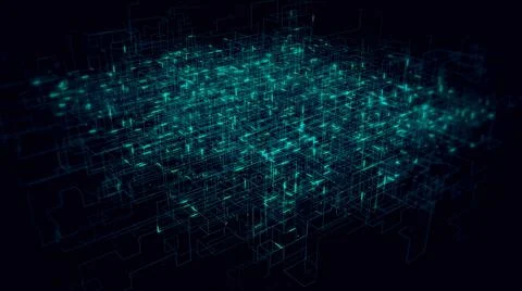 3d rendered illustration of Big Data Illustrazione stock