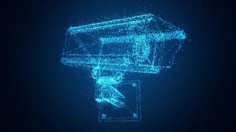 3d rendered illustration of Cctv Camera Stock Illustration
