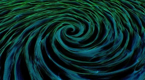 3d rendered illustration of Digital Blue Storm 스톡 일러스트