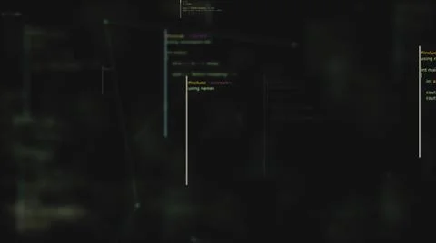 3d rendered illustration of digital hacker program coding cyber screen Illustrazione stock