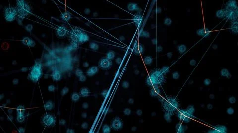 3d rendered illustration of Exponential Growth Virus Pandemy In a Network Illustrazione stock
